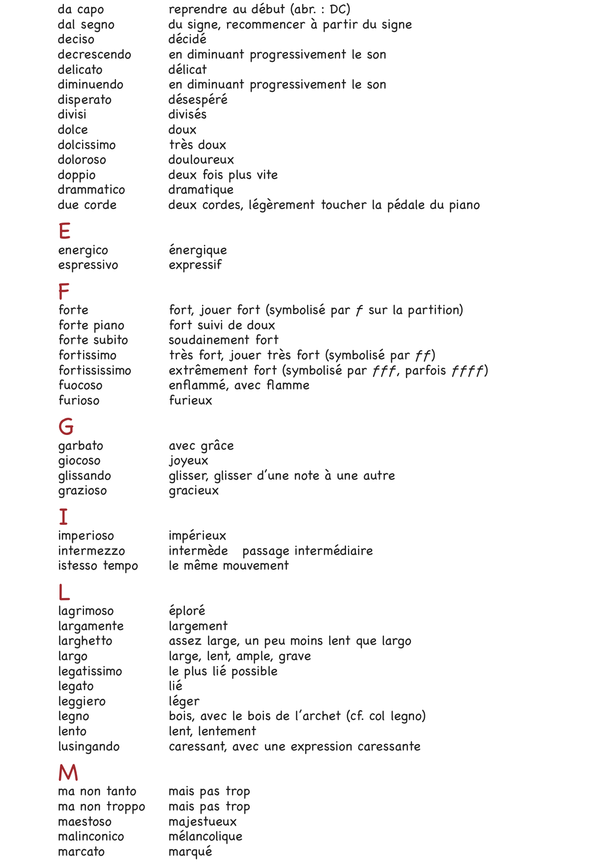 termes italiens en musique termes italiens en musique